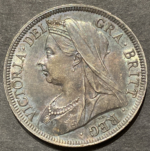 Victoria 1899 halfcrown - victoria,