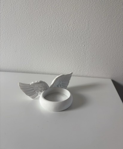 White angel wings - white, tea
