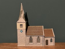 Superquick B29 OO Gauge Card Kit Built Country Church Model Building Used