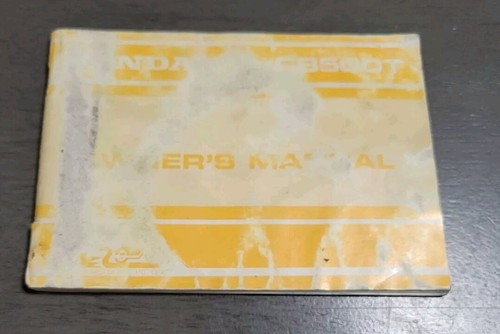 Vintage cb500t owner manual - vintage,