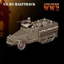 WW2 M3 Halftrack and crew