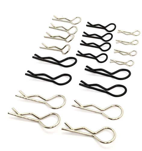 Body clips assorted sizes - assorted,
