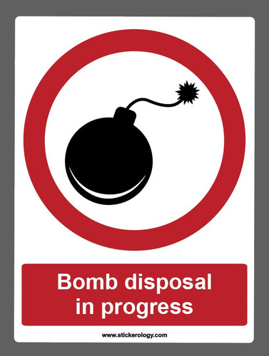 Bomb disposal progress - bomb,