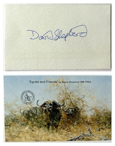 David shepherd autograph - david,