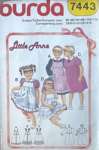 Burda little anne - little, pattern