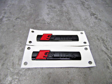 2x Gloss Black S Line Side Badge Emblem for Audi A1 A3 A4 A5 A6 A7 A8 Q2 Q3 Q5Q7