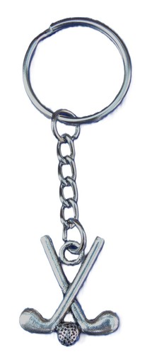 Hockey sticks ball - hockey, keyring