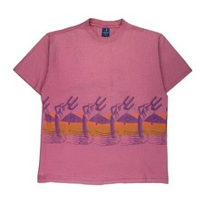 Ocean Pacific Single Stitch T-Shirt - XL Pink Cotton