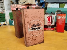 Vintage Oil Gallon Can Aladdin Pink Paraffin 