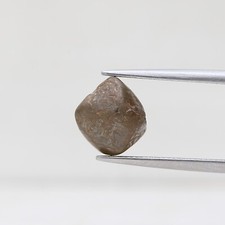 3.78CT NATURAL LOOSE DIAMOND IRREGULAR RAW CHOCOLATY GRAY BROWN COLOR I3 CLARITY