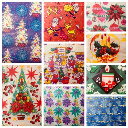 Vintage christmas wrapping - christmas,