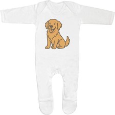 'Golden Retriever' Baby Romper