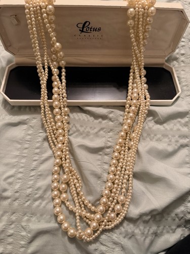 Vintage multi strand beaded - vintage, multi-strand