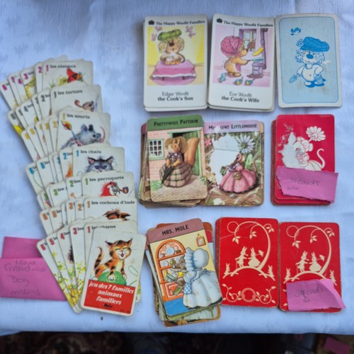 Vintage card game lot happy - card,