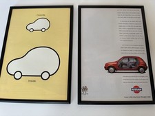 FRAMED Original 1993 K11 Nissan Micra Magazine Advert Poster Man Cave Wall Art a