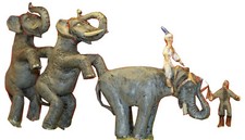 Circus Standing Elephant Act