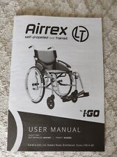 18” I-GO Airrex LT transit wheelchair by Careco . Very good condition.