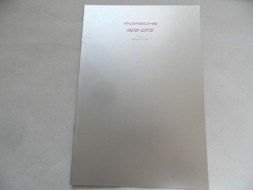 Brochure porsche - brochure, 928