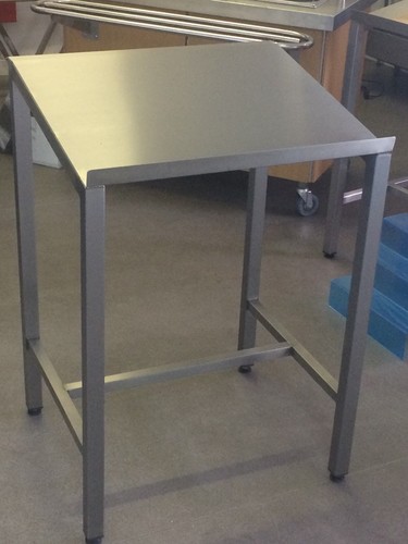 Stainless steel table - stainless, food
