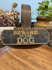 Vintage Cast Iron Beware of