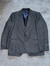Mens Skopes Blazer Jacket, Size 40, Black, Pin Stripe, Button Up, Lined