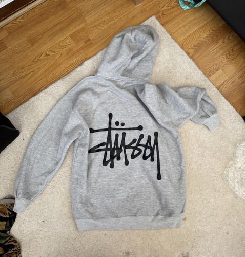 Stussy men grey pullover - stussy,