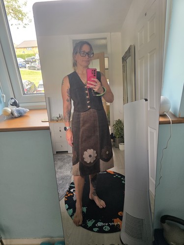 Leather skirt and - skirt,
