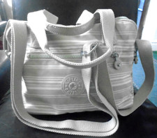 KIPLING LIVE LIGHT BEIGE/GREEN/WHITE SHOULDER/HANDBAG,DIVIDERS/POCKETS,28X20X10