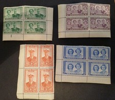 Swaziland - 1947 KGVI ROYAL VISIT -  MNH Block 4s