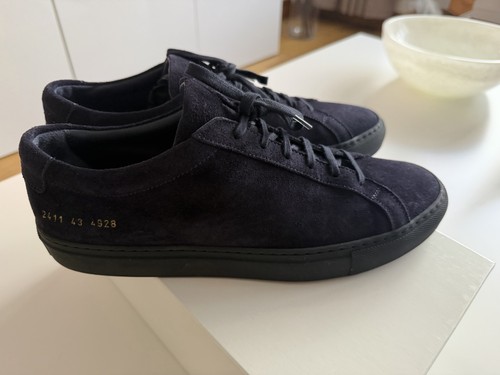 New common projects navy suede - new,