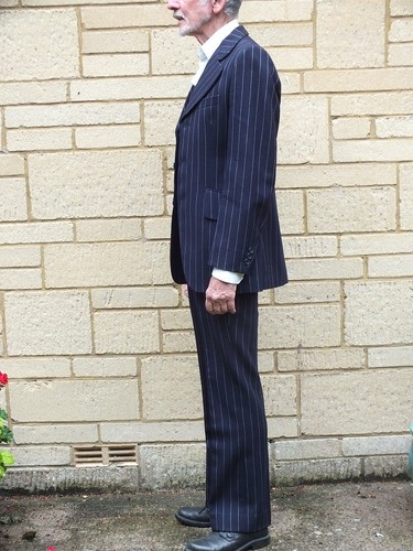 Vintage 1972 navy pin stripe - vintage,