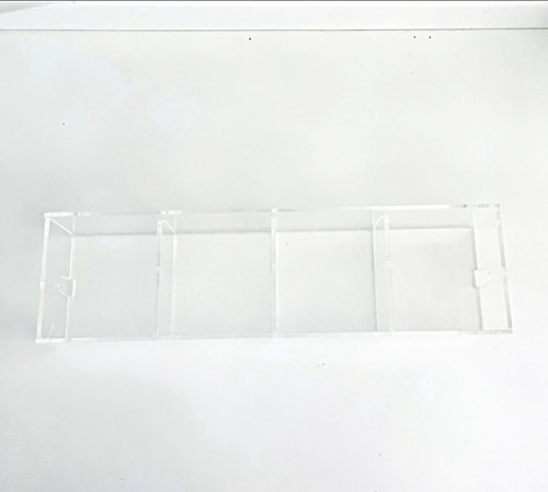 Clear compartment countertop - clear, 4-compartment