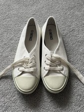 FatFace white women’s lace up shoes never worn UK size 5