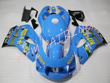 Black Black Riz ABS Fairing Kit for GSXR600/750 1996-1999 Compression Mold