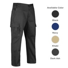 Mens Cargo Combat Work Trousers elasticated waist HEAVY DUTY Work Wear Pants
