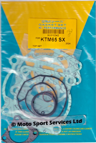 Top end gasket set ktm65 - gasket,