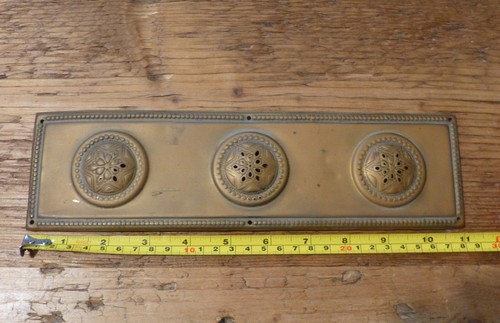 French brass door plate x - french,