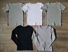 5 x Boys Thermal Vests Age 7-8 Years - Long and Short Sleeves