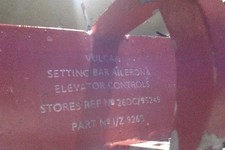 avro vulcan aircraft flying control column clamp...