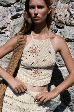 Zara Womens Embroidered