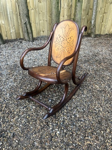 Antique carved oak bentwood - antique,