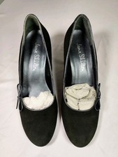 Jane Shilton Black Suede Court