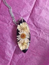 Handmade Womens Necklace With dried flowers