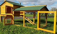 Large smokey rabbit hutch - rabbit,