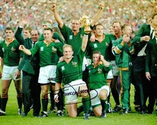 Francois Pienaar Signed 10x8