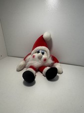 Vintage Father Christmas Santa Soft Toy retro 8 inches  