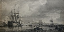 The Battle of Trafalgar - 19th Century Naval Engraving, C Stanfield / W Miller