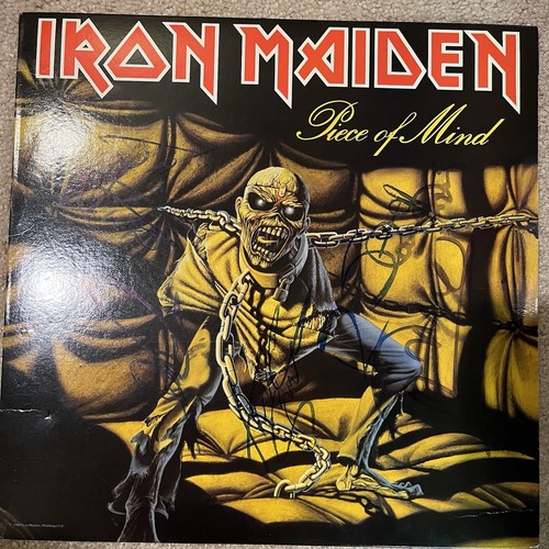 Iron maiden signed piece - iron,