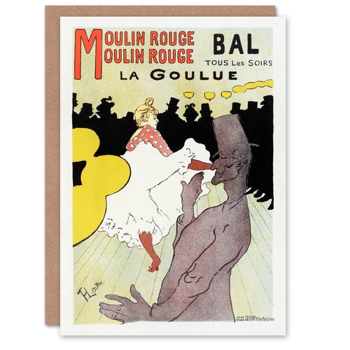 Toulouse lautrec art - toulouse, card
