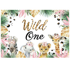 Safari Animal Backdrop Banner